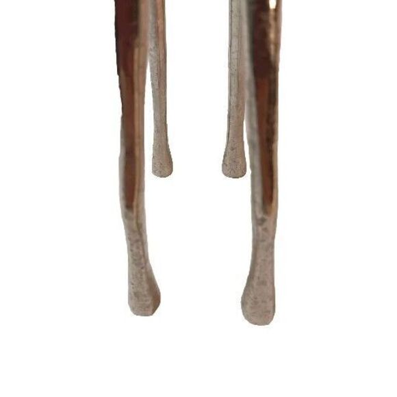 Vintage Silver Metal Deer Reindeer Figurine Standing Head Back Holiday 6" X 12" - Picture 13 of 14